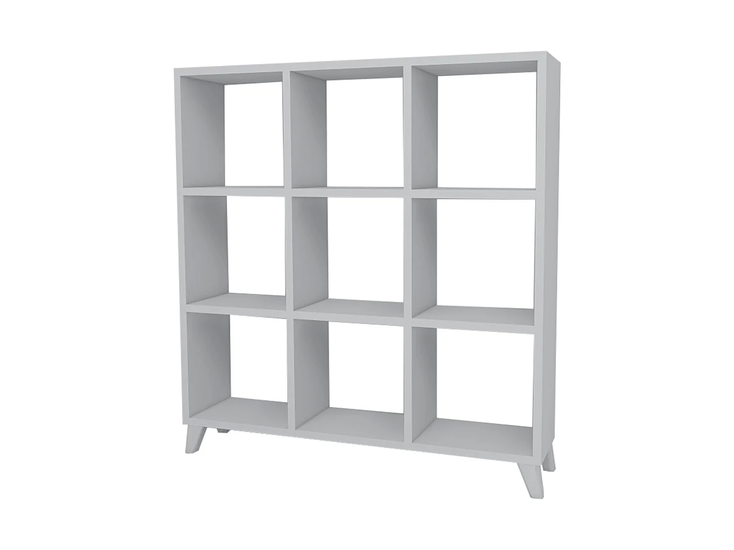 Bibliothèque Svedala à 9 compartiments de rangement 100 x 88 x 20 cm blanc [en.casa]