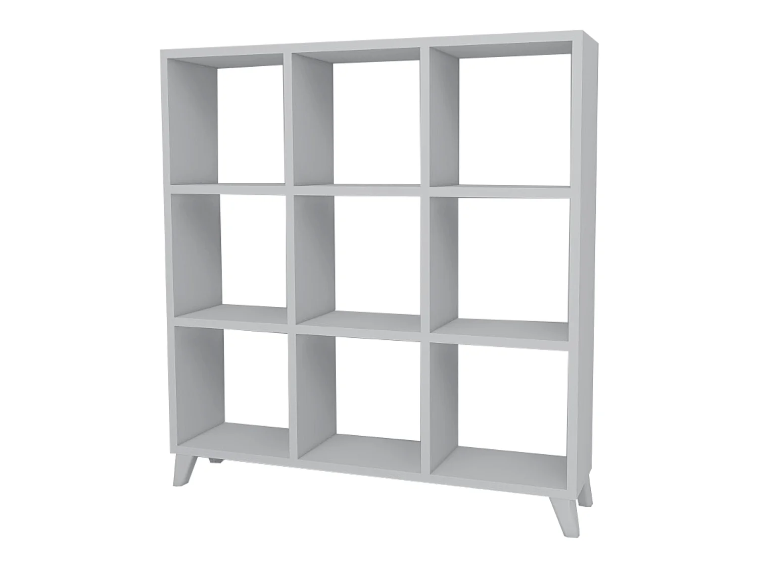 Bibliothèque Svedala à 9 compartiments de rangement 100 x 88 x 20 cm blanc [en.casa]