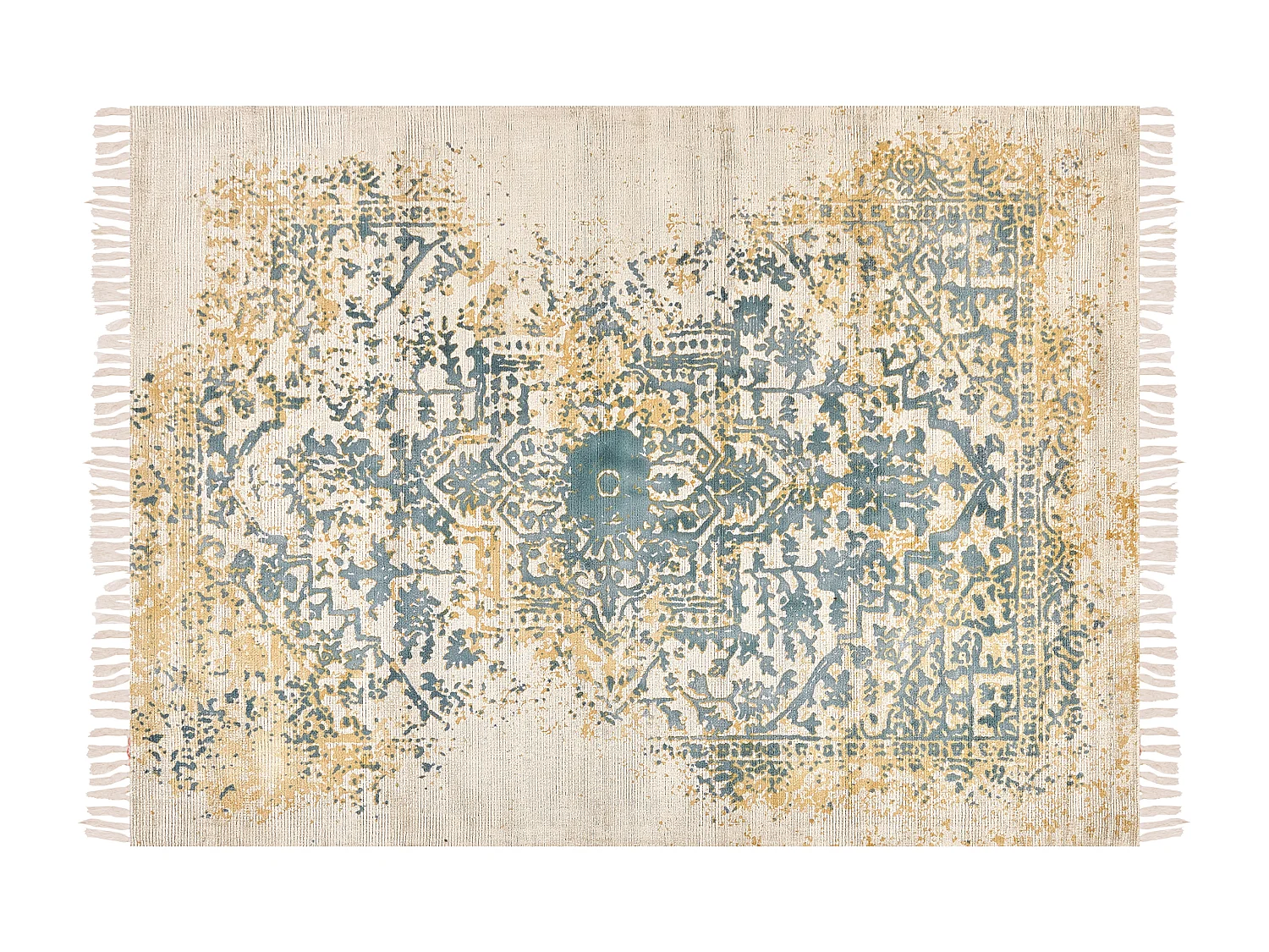 Vloerkleed viscose geel/groen 160 x 230 cm BOYALI