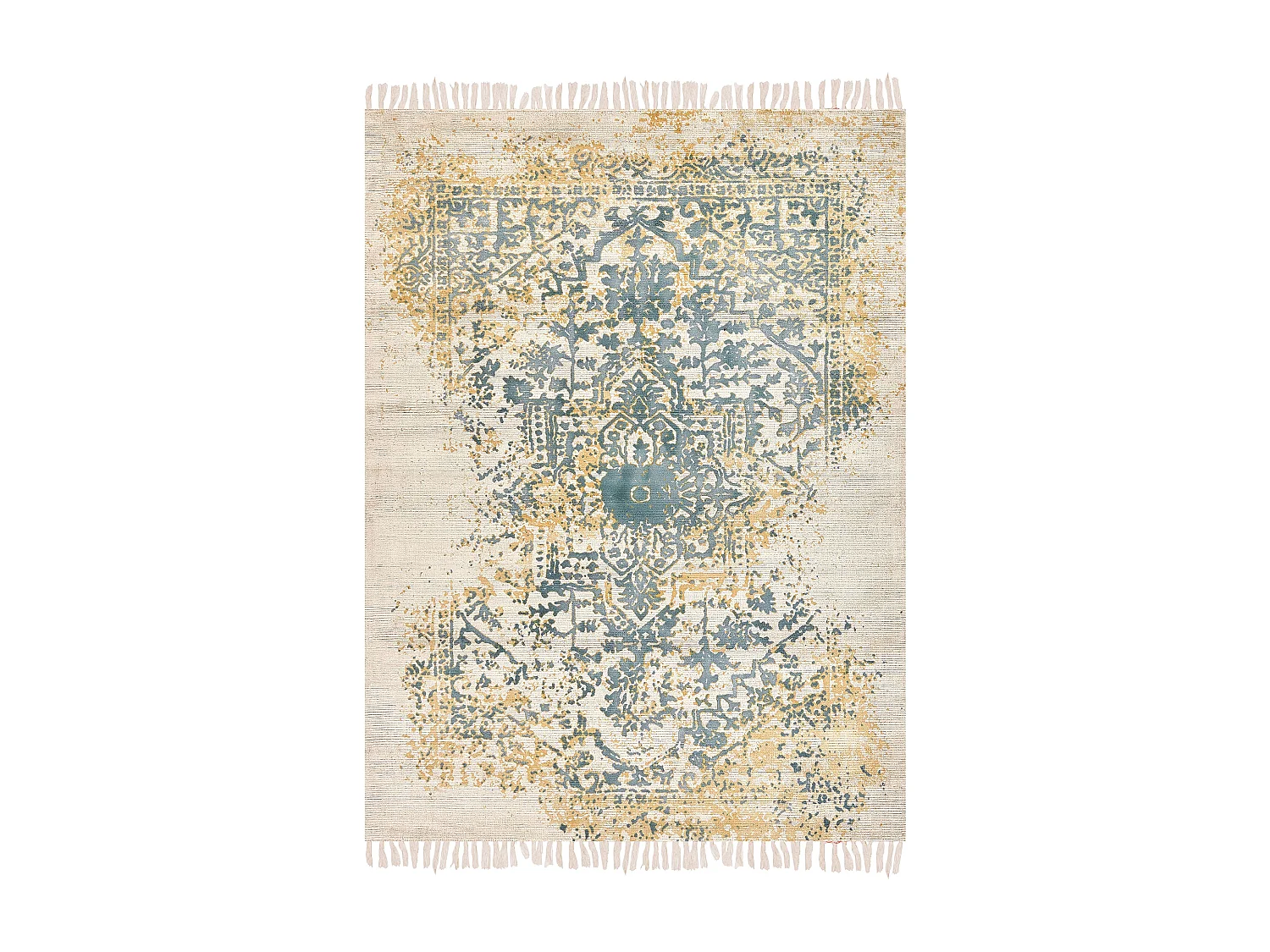 Vloerkleed viscose geel/groen 160 x 230 cm BOYALI