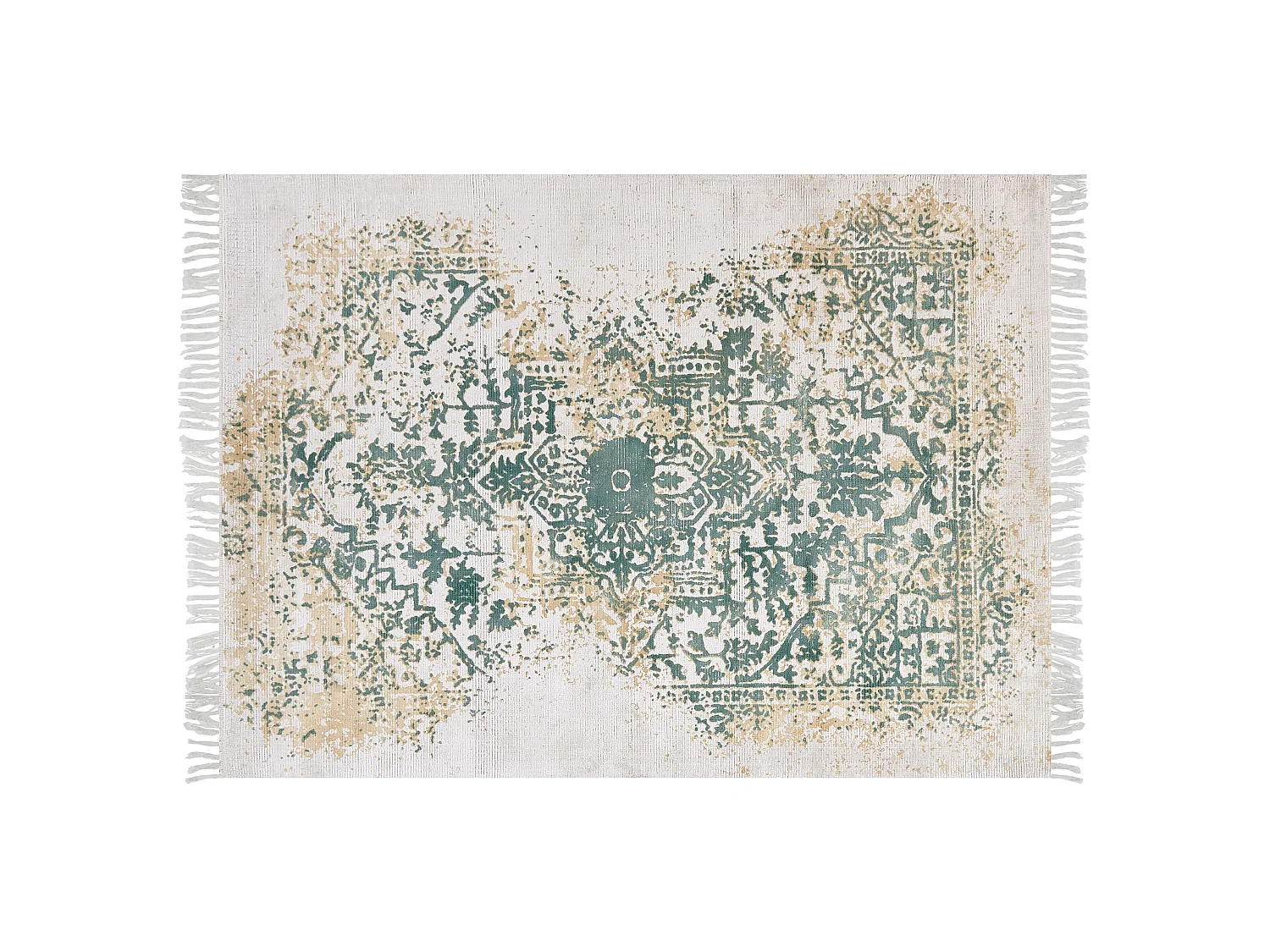 Dywan z wiskozy 160 x 230 cm beżowo-zielony BOYALI