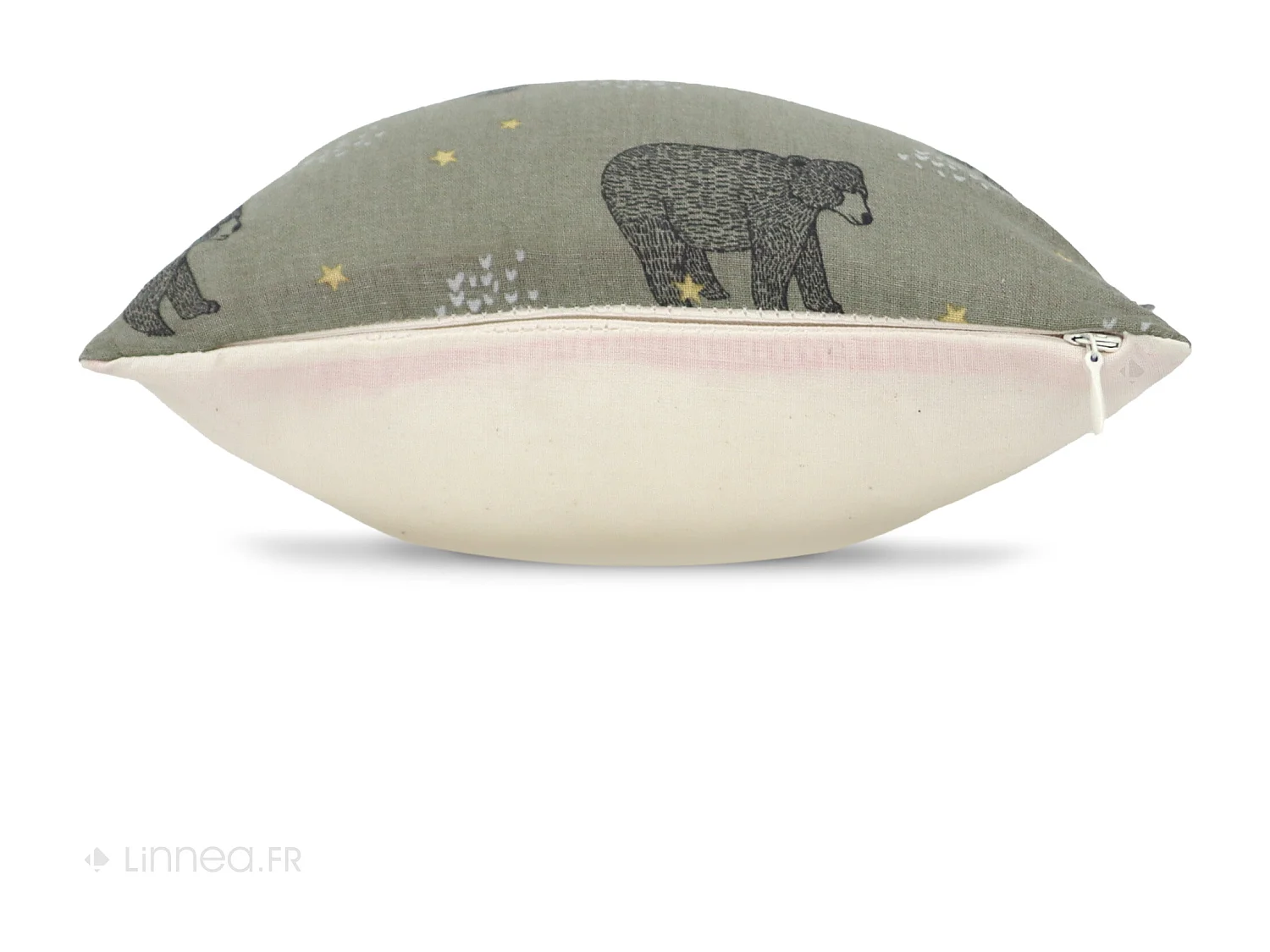 Housse de coussin 20x20 cm BALOO vert Kaki