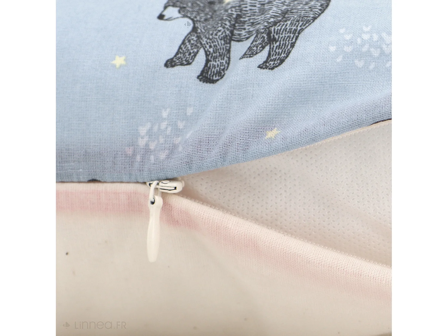 Housse de coussin 20x20 cm BALOO Bleu pâle