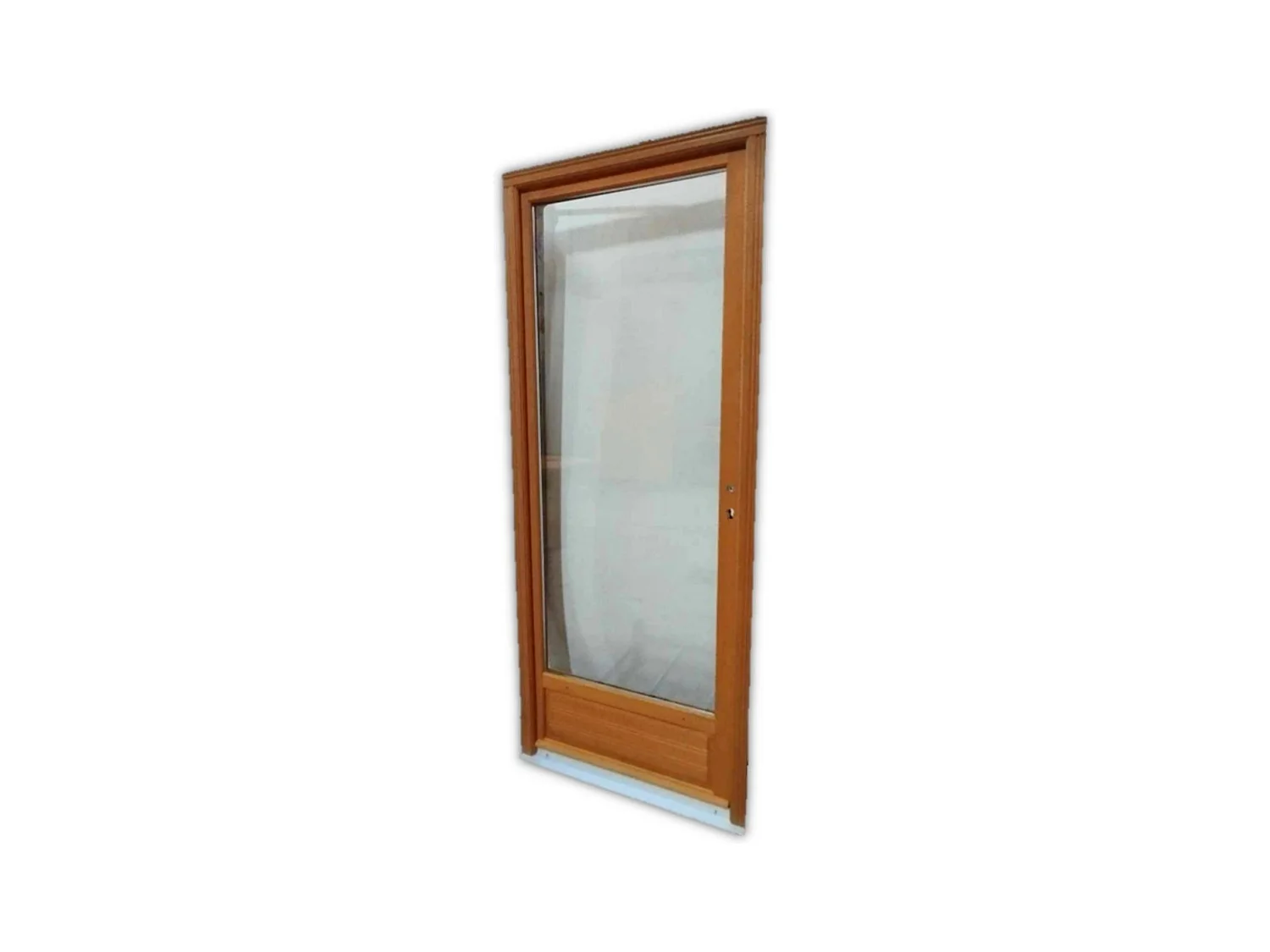 Porte Fenetre Bois 1 Vantail H205 X L80 Tirant Droite Cotes Tableau Gd Menuiseries