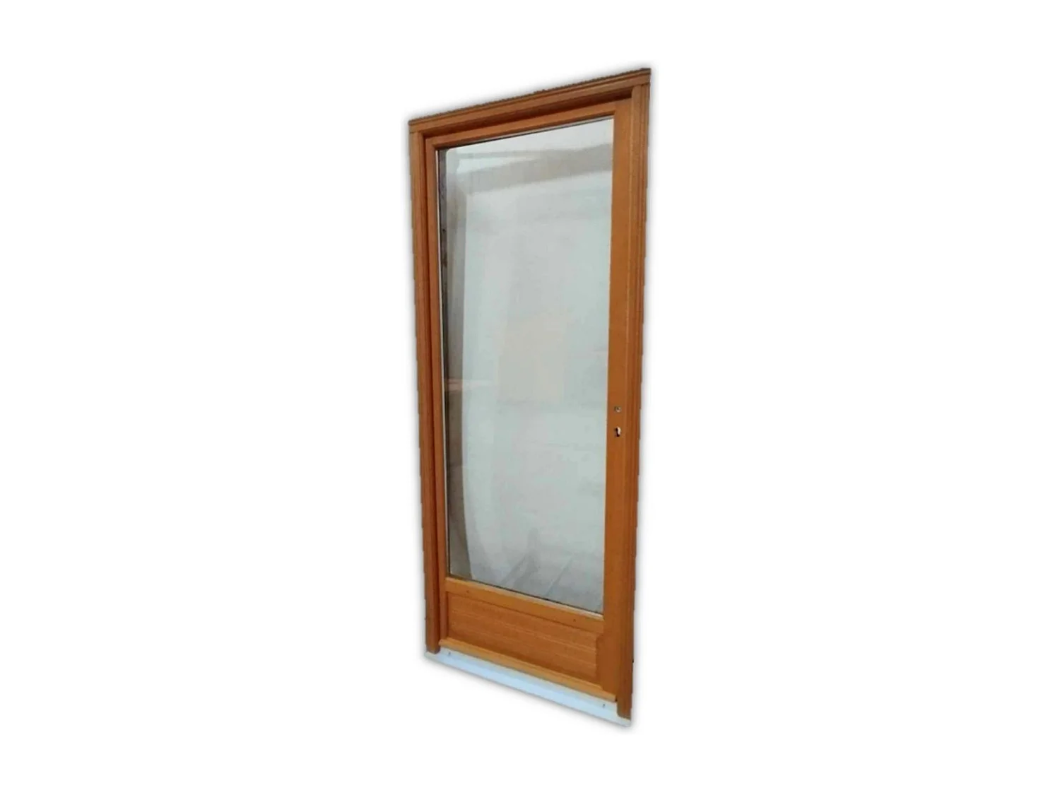 Porte Fenetre Bois 1 Vantail H205 X L80 Tirant Droite Cotes Tableau Gd Menuiseries