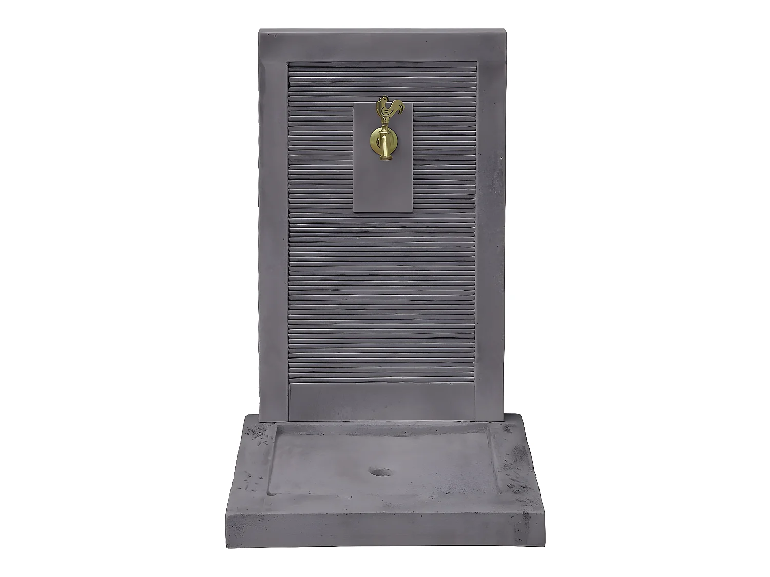 Fontaine "ETNA" - en pierre - 57 x 42 x 87 cm - Grise