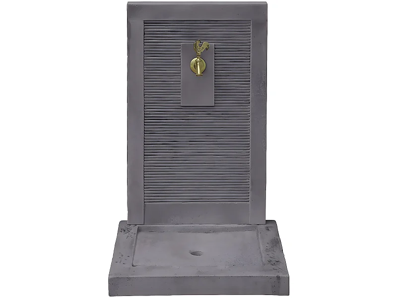 Fontaine "ETNA" - en pierre - 57 x 42 x 87 cm - Grise