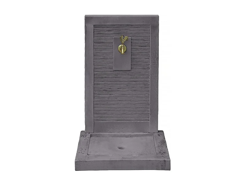 Fontaine "ETNA" - en pierre - 57 x 42 x 87 cm - Grise