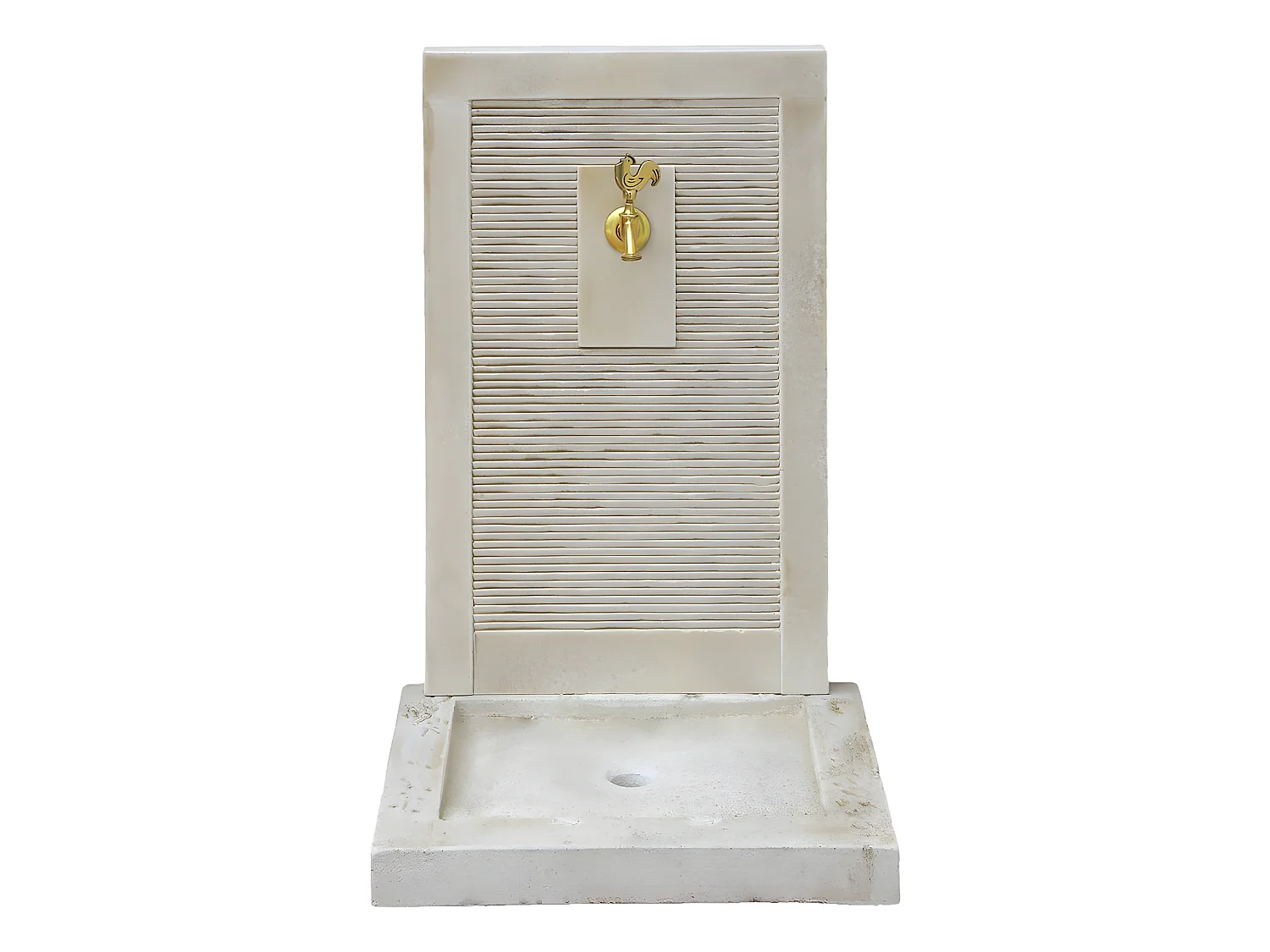 Fontaine "ETNA" - en pierre reconstituée - 57 x 42 x 87 cm Beige