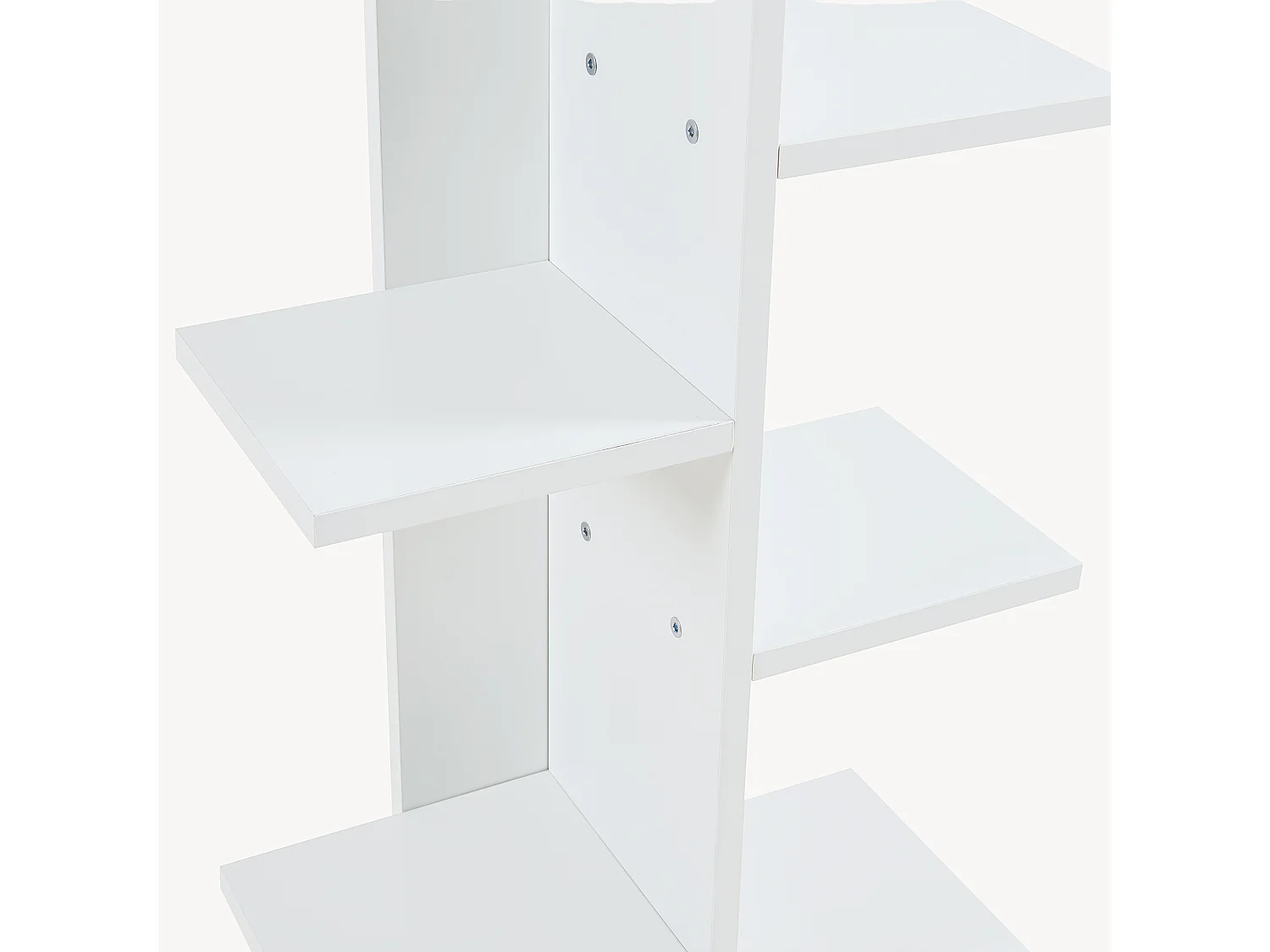 Bibliothèque Rødekro à 9 surfaces de stockage 122 x 40 x 20 cm blanc [en.casa]