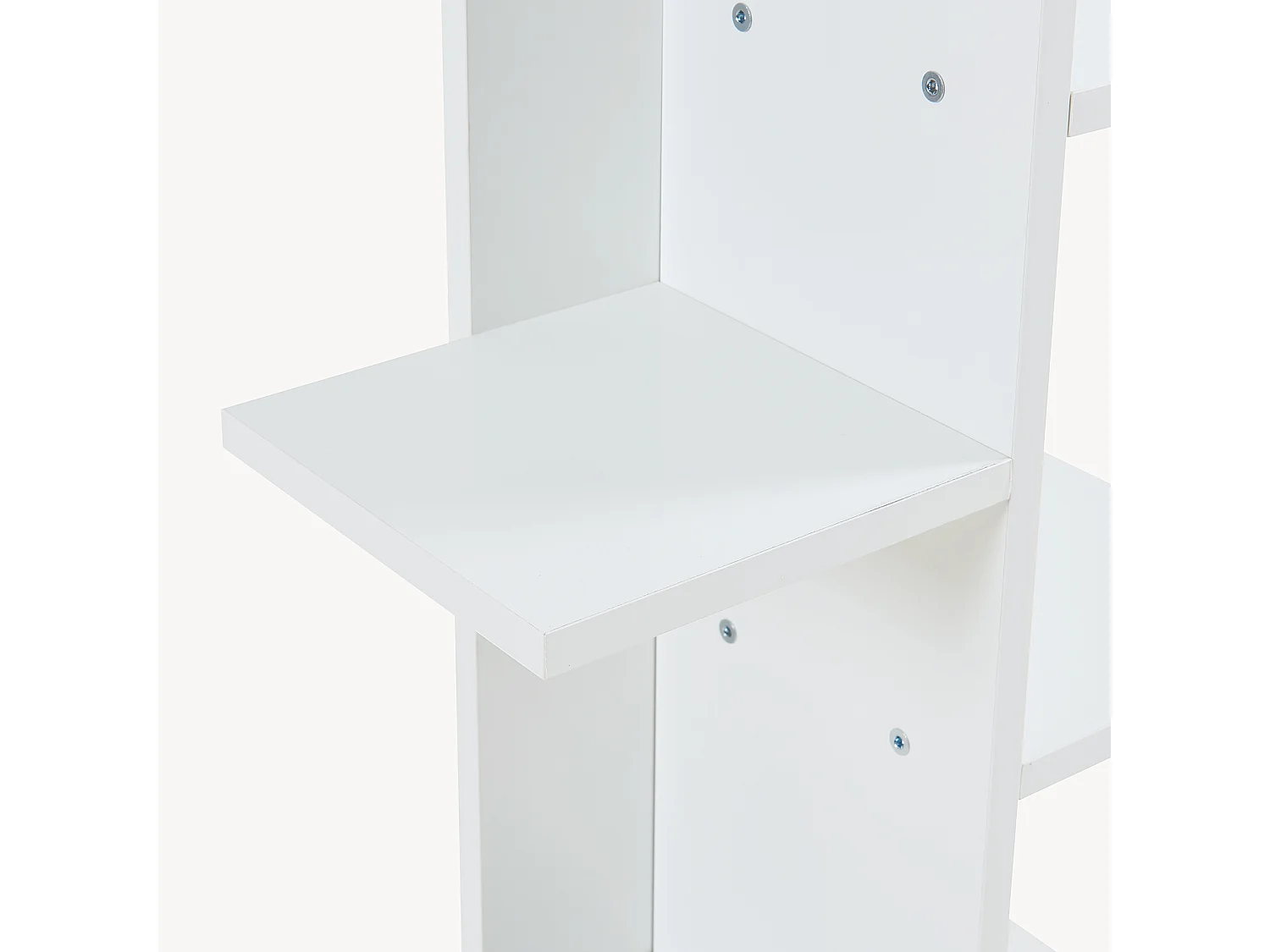 Bibliothèque Rødekro à 9 surfaces de stockage 122 x 40 x 20 cm blanc [en.casa]
