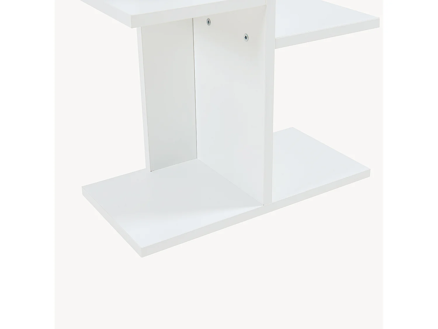 Bibliothèque Rødekro à 9 surfaces de stockage 122 x 40 x 20 cm blanc [en.casa]