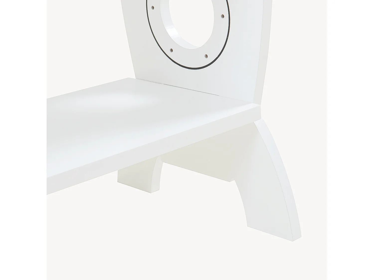 Biblothèque Tårnby pour enfant forme fusée 70 x 55 x 55 cm blanc [en.casa]