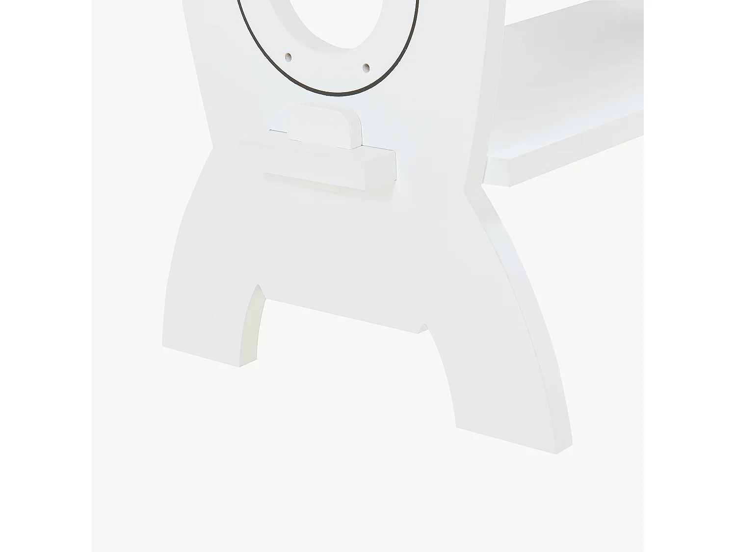 Biblothèque Tårnby pour enfant forme fusée 70 x 55 x 55 cm blanc [en.casa]