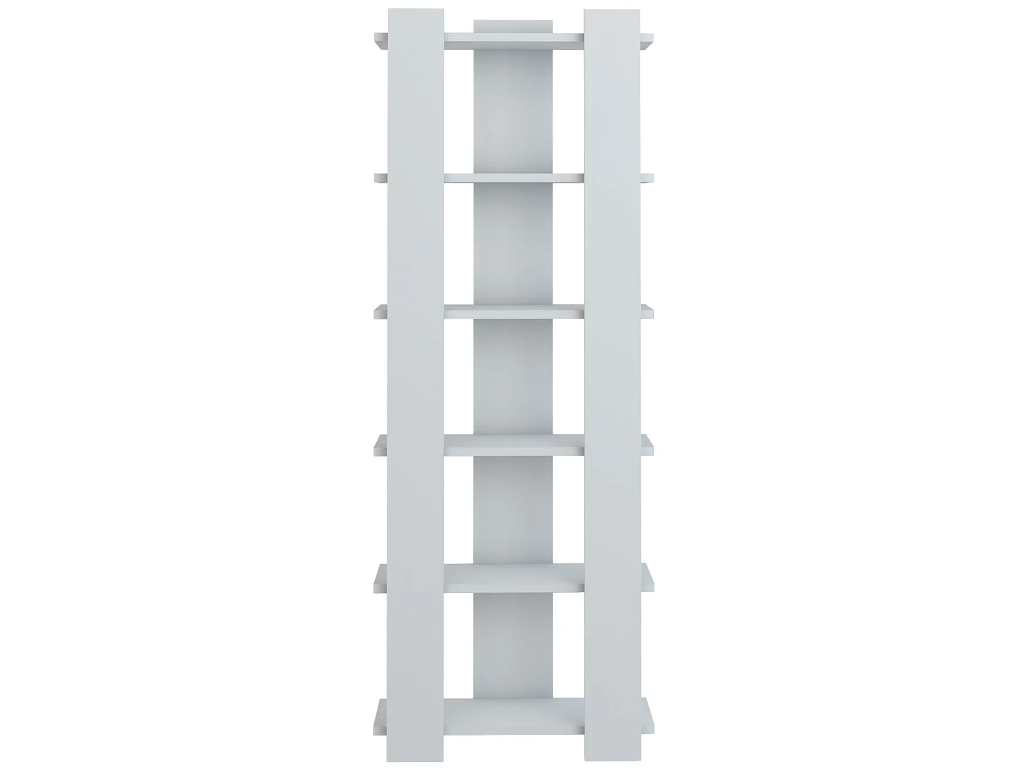 Bibliothèque Præstø à 6 niveaux 160 x 60 x 19,5 cm blanc [en.casa]