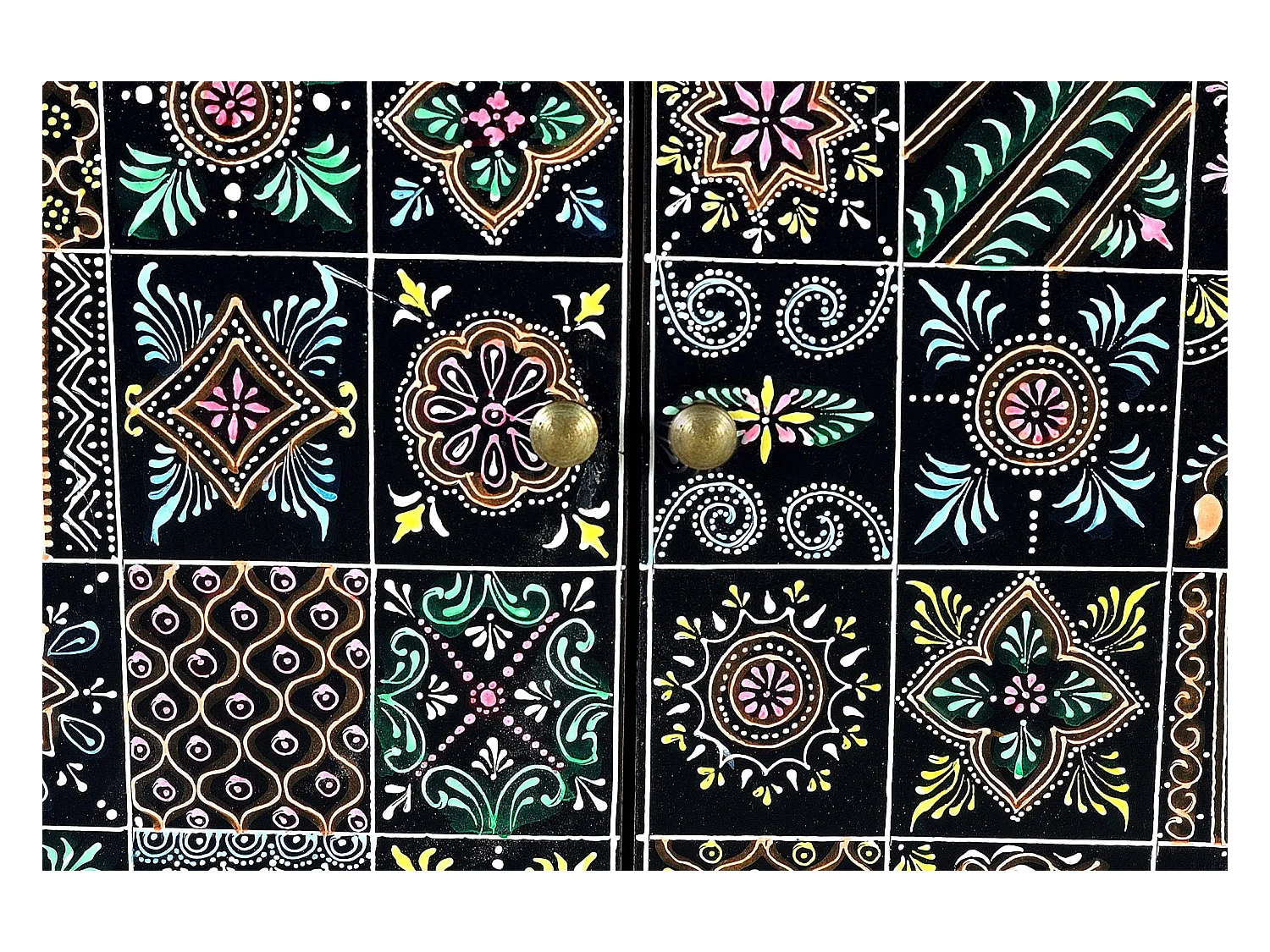 MESILLA DE NOCHE - BANQUETA DE PIE DE CAMA Multicolor.Giner y Colomer 60x30x43