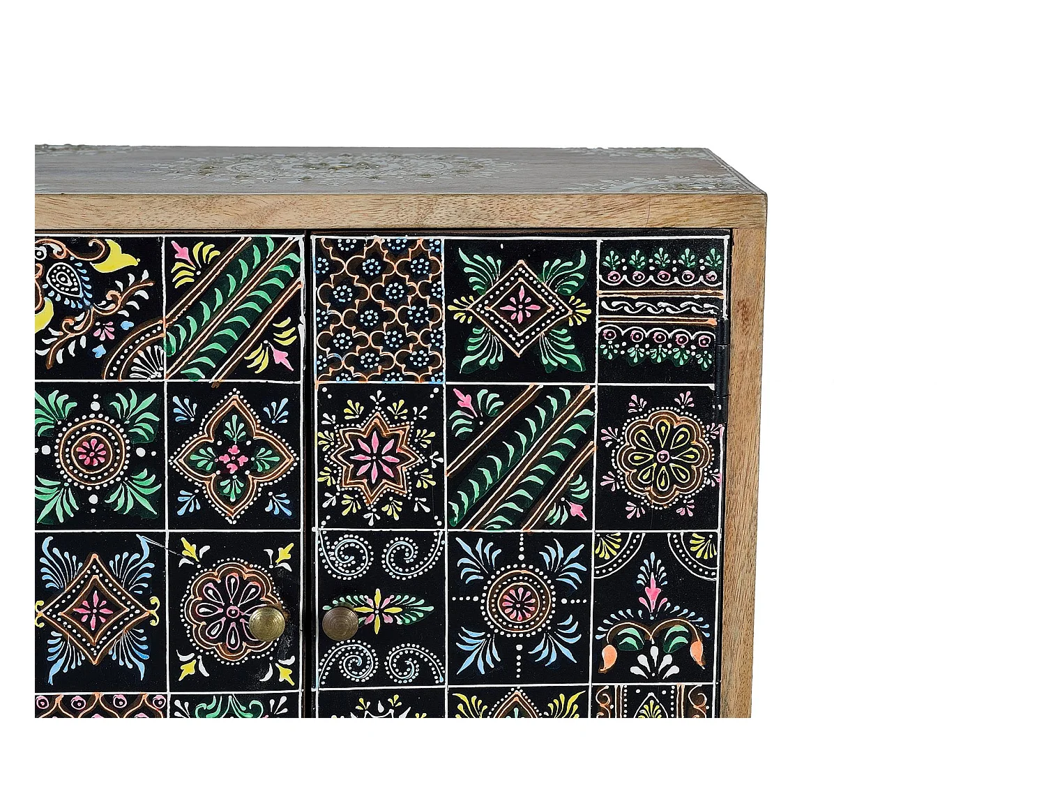 MESILLA DE NOCHE - BANQUETA DE PIE DE CAMA Multicolor.Giner y Colomer 60x30x43