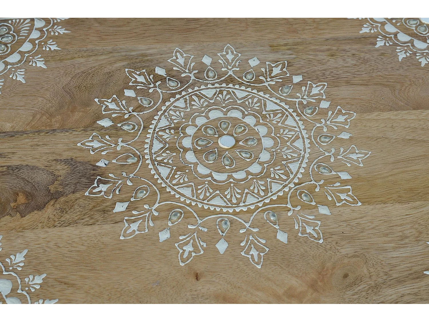 Meuble téléphone manguier et peints à la main