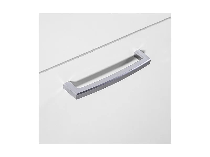 Meuble à chaussures décor blanc 3 tiroirs 9 paires H.100 cm - TIDY