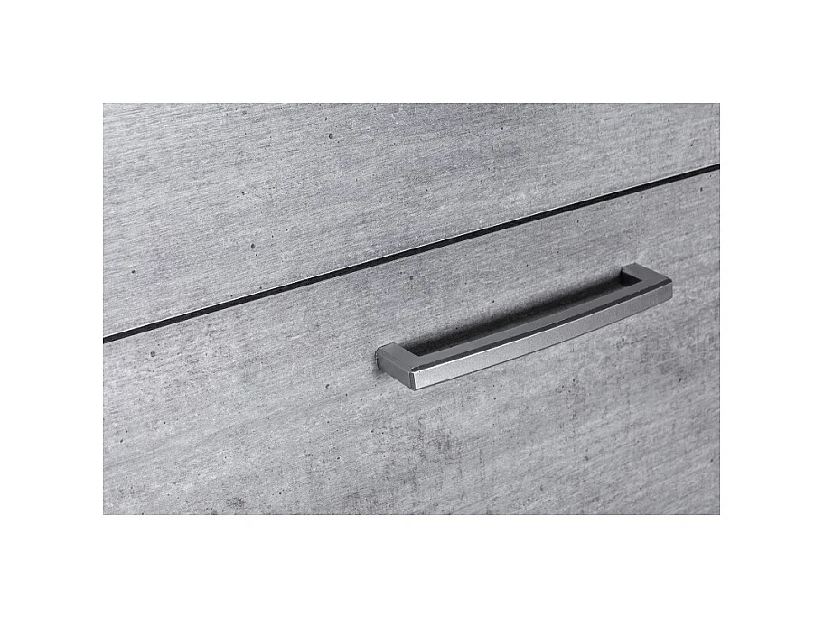 Meuble à chaussures décor béton 5 tiroirs 15 paires H.164 cm - TIDY