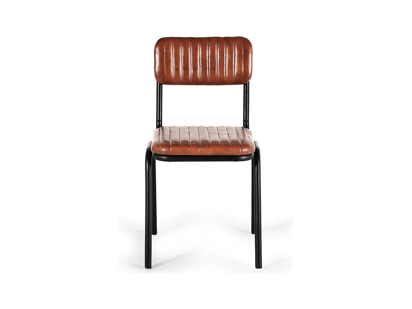 Set mit 2 Stühlen aus Kuhleder