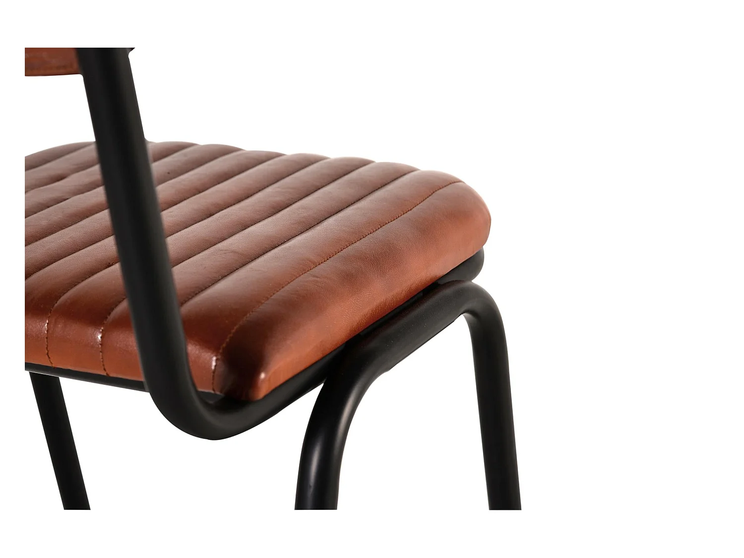 Set mit 2 Stühlen aus Kuhleder