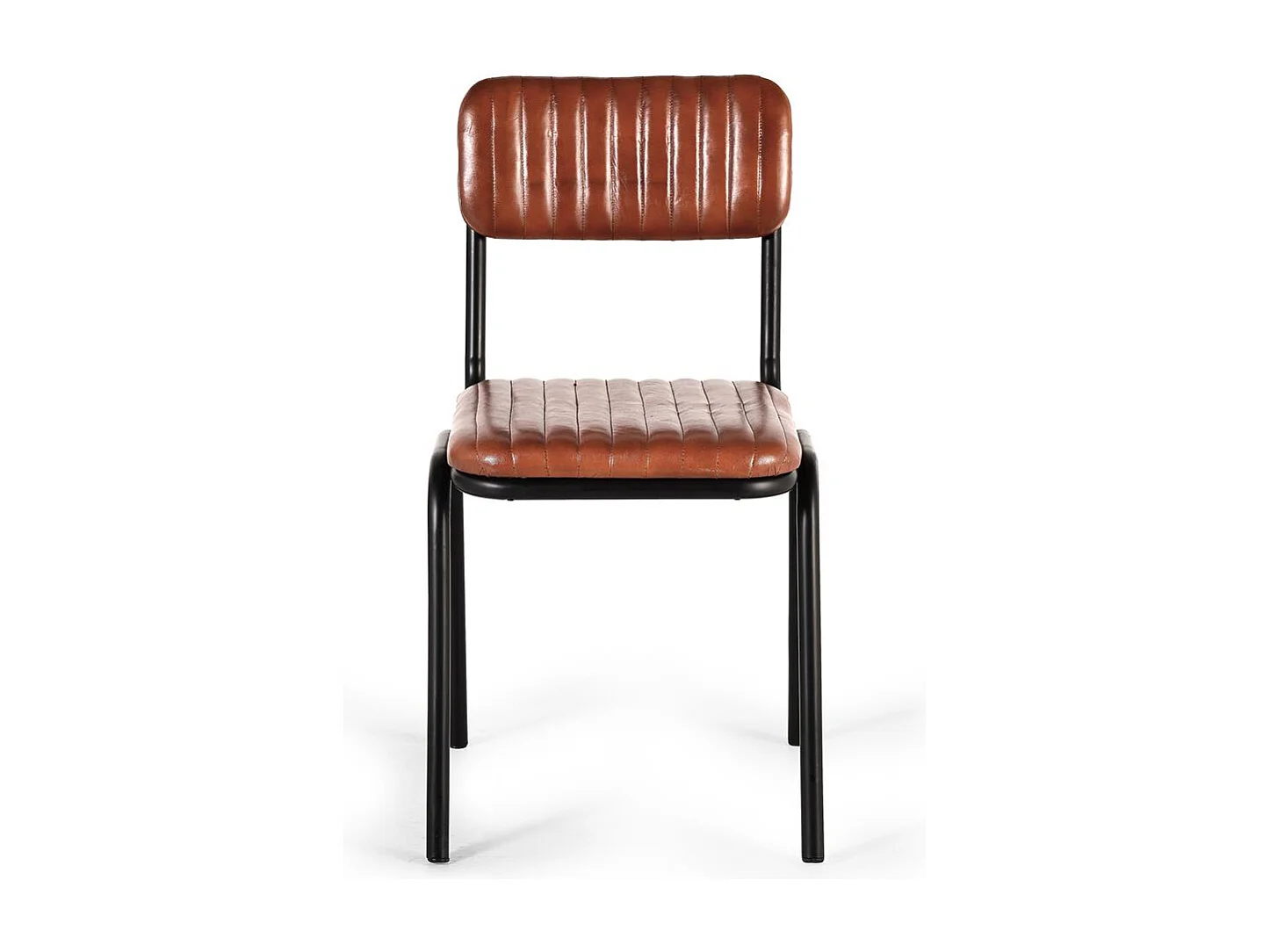 Lot de 2 chaises en cuir