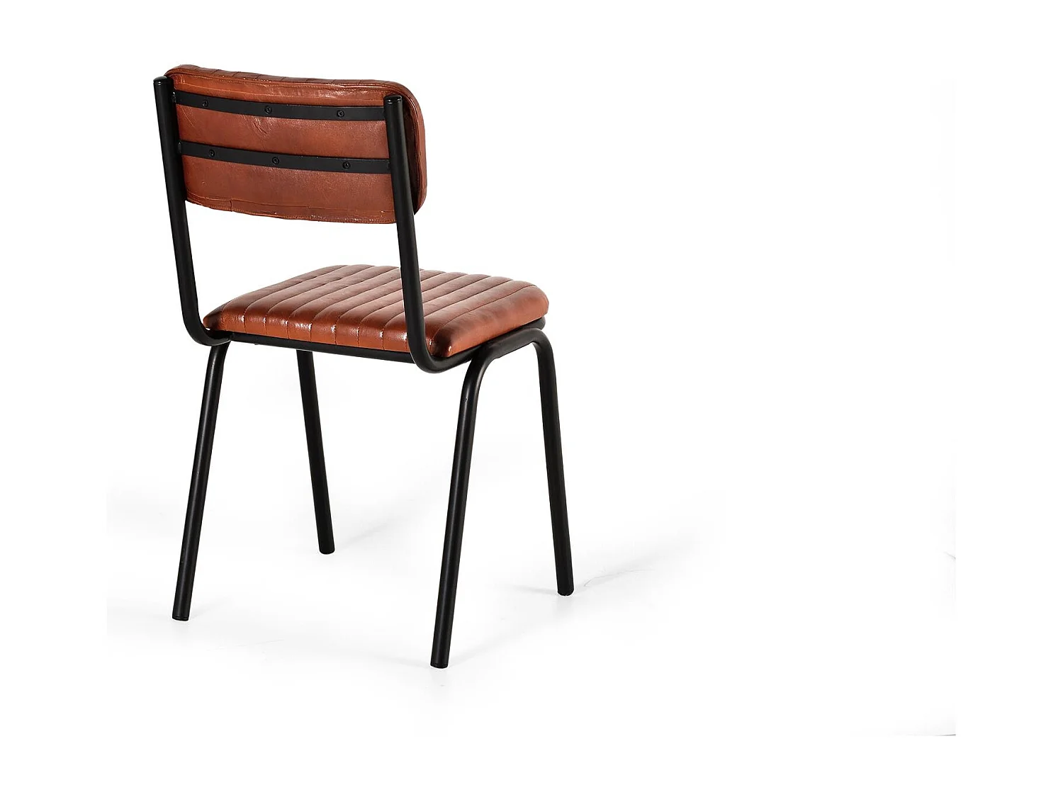 Lot de 2 chaises en cuir