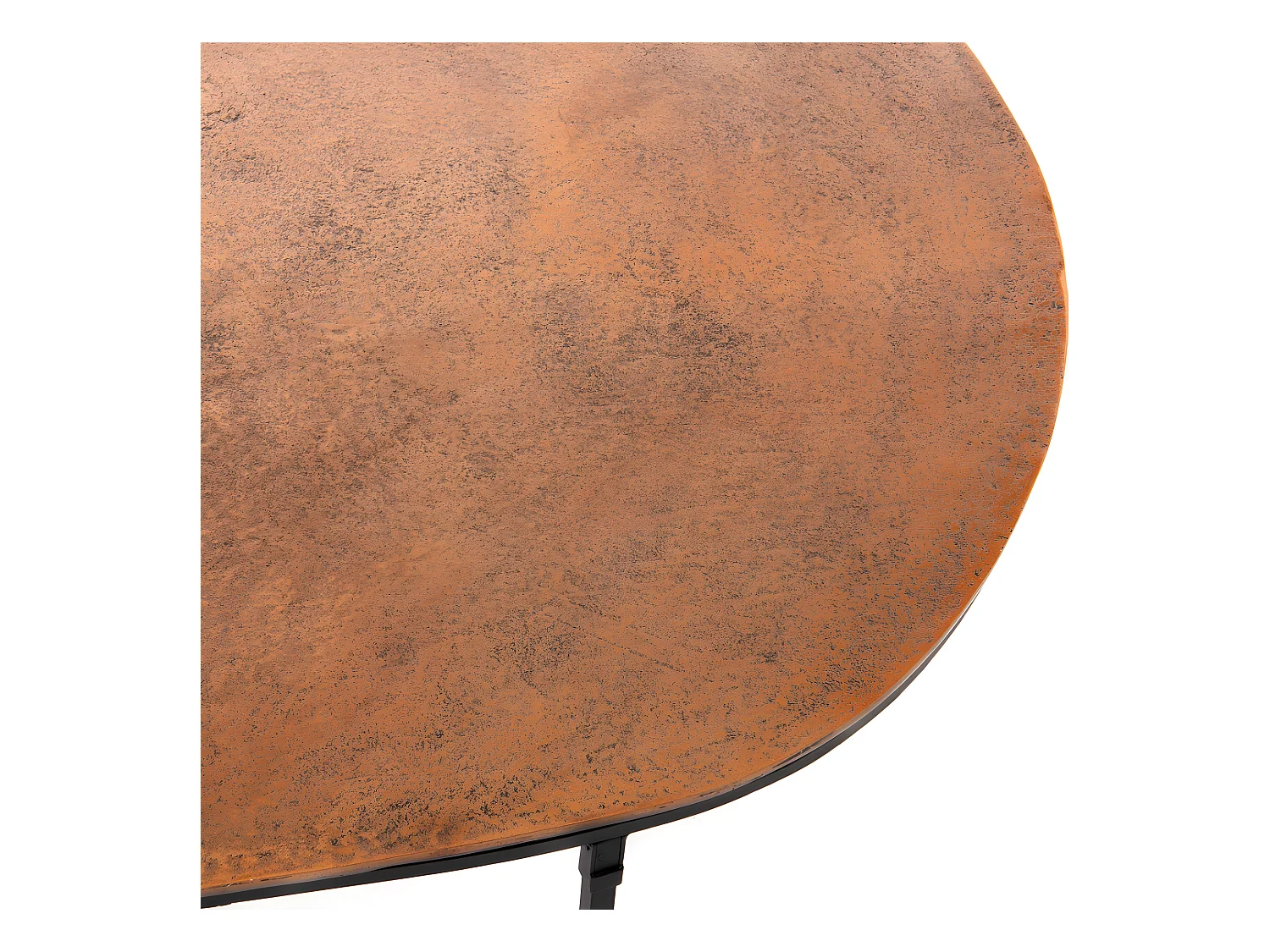 Table basse galet cuivre