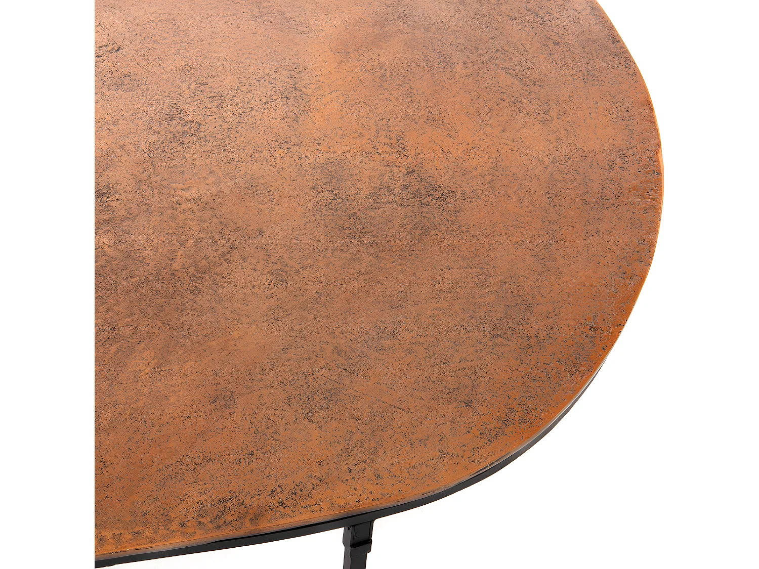 Table basse galet cuivre