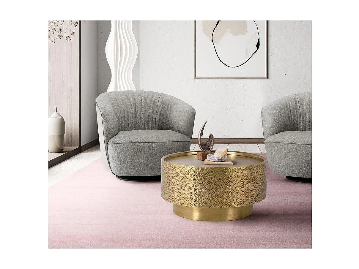 Tafel in aluminium en goudbrons