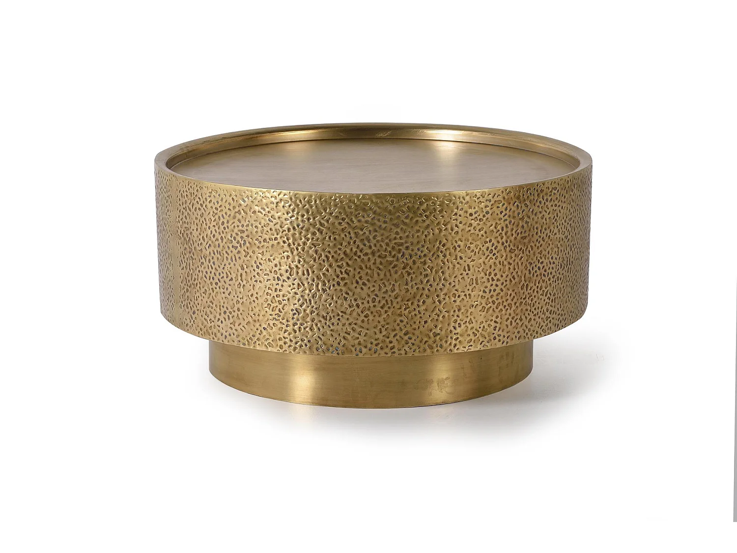 Mesa aluminio y bronce color dorado