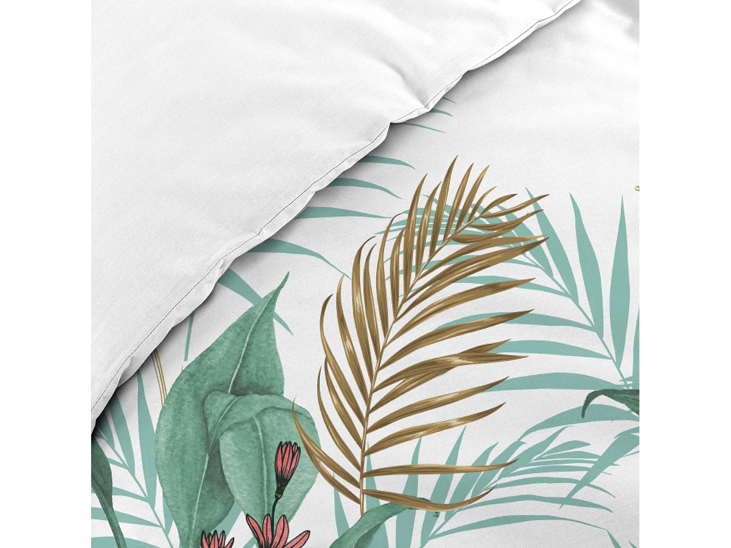 Housse de couette + 2 taies Gaze de coton 240 x 260 cm Tendance Costa rica