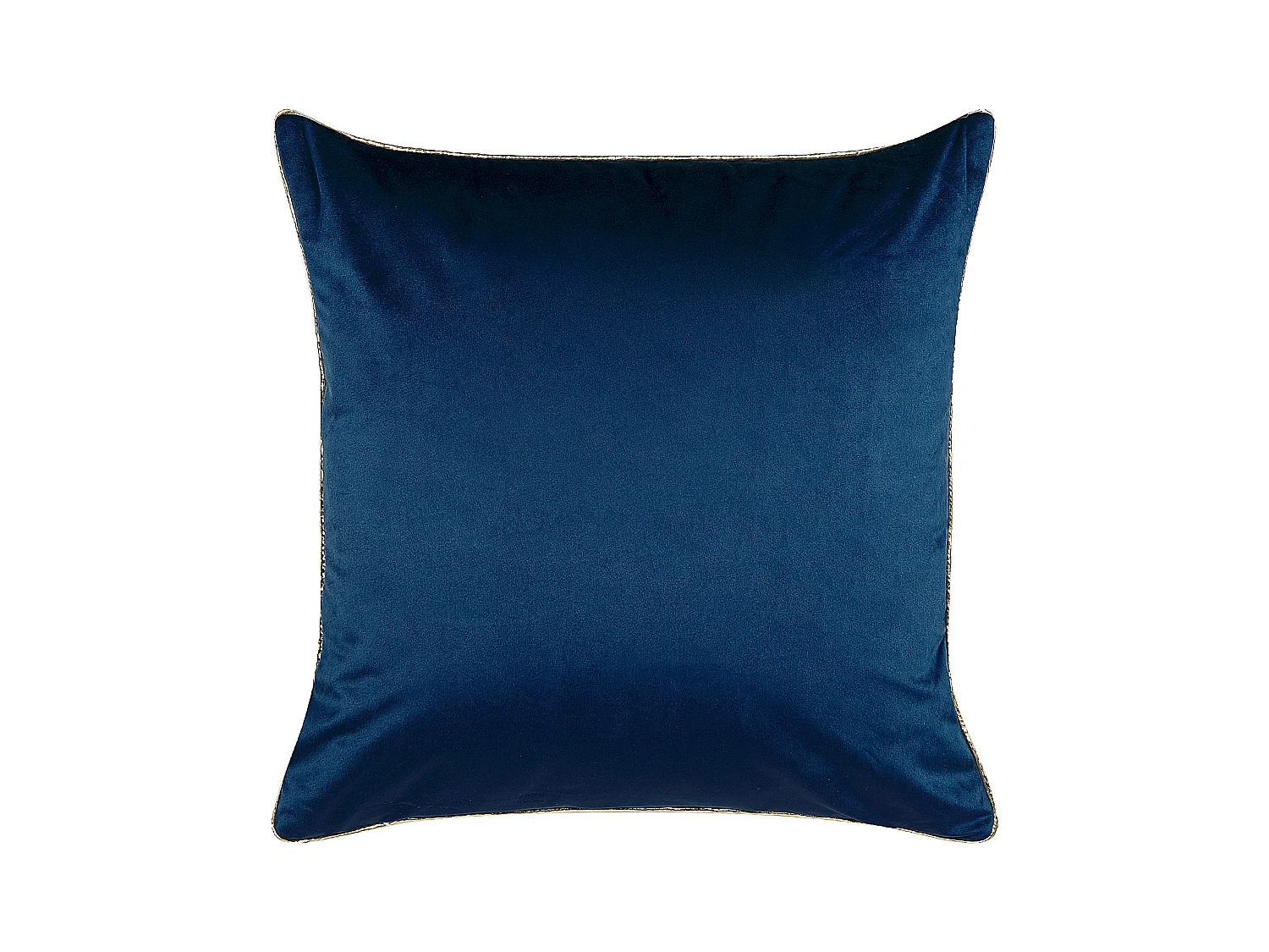 Set van 2 decoratieve kussens CROCUS Fluweel 45 x 45 cm Donkerblauw Abstract patroon