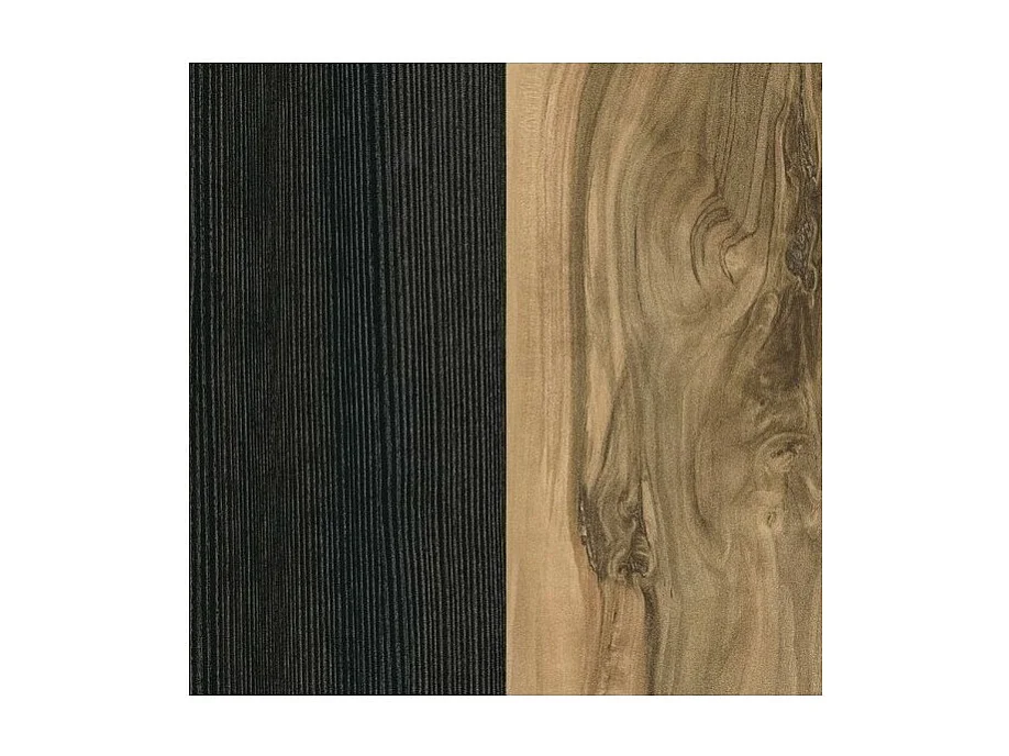 Design buffet 175cm voor de woonkamer in walnoot en zwart hout effect, collectie SANTIAGO.