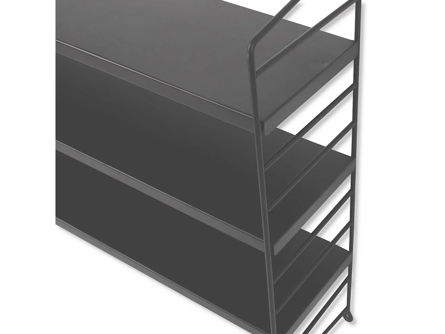Étagère murale Strängnäs à 3 niveaux 50 x 60 x 15 cm Gris foncé [en.casa]