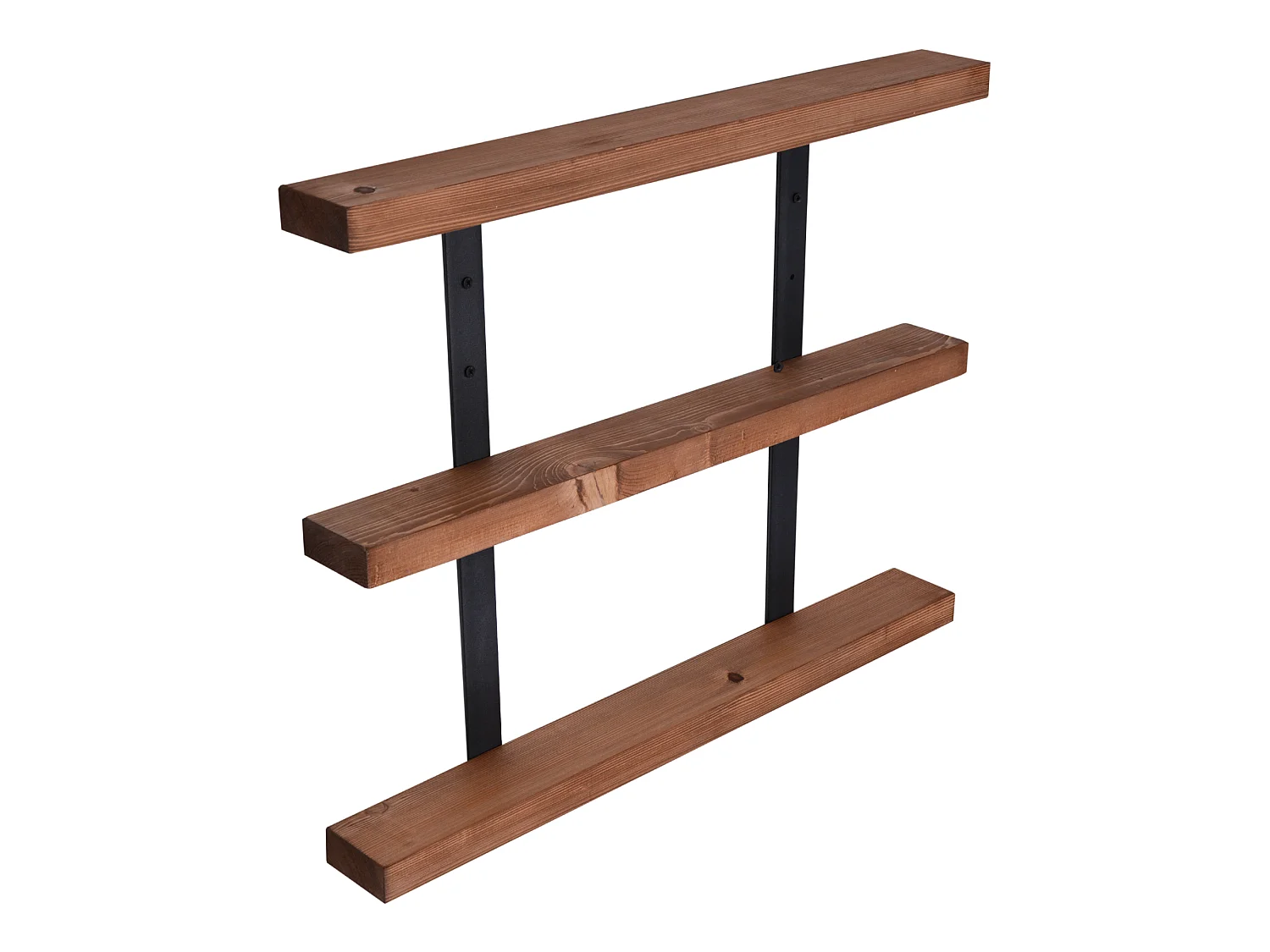 Étagère murale Morsø à 3 niveaux 60 x 75 x 8,5 cm pin lasuré [en.casa]