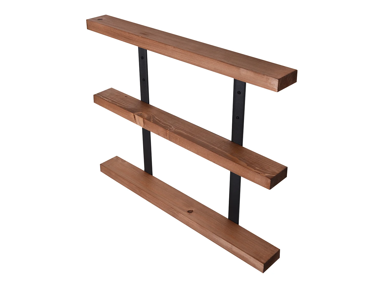 Étagère murale Morsø à 3 niveaux 60 x 75 x 8,5 cm pin lasuré [en.casa]