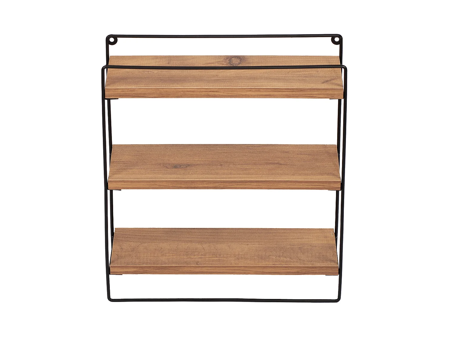 Étagère murale Skovbo à 3 niveaux 43 x 37,5 x 11 cm noir effet bois [en.casa]