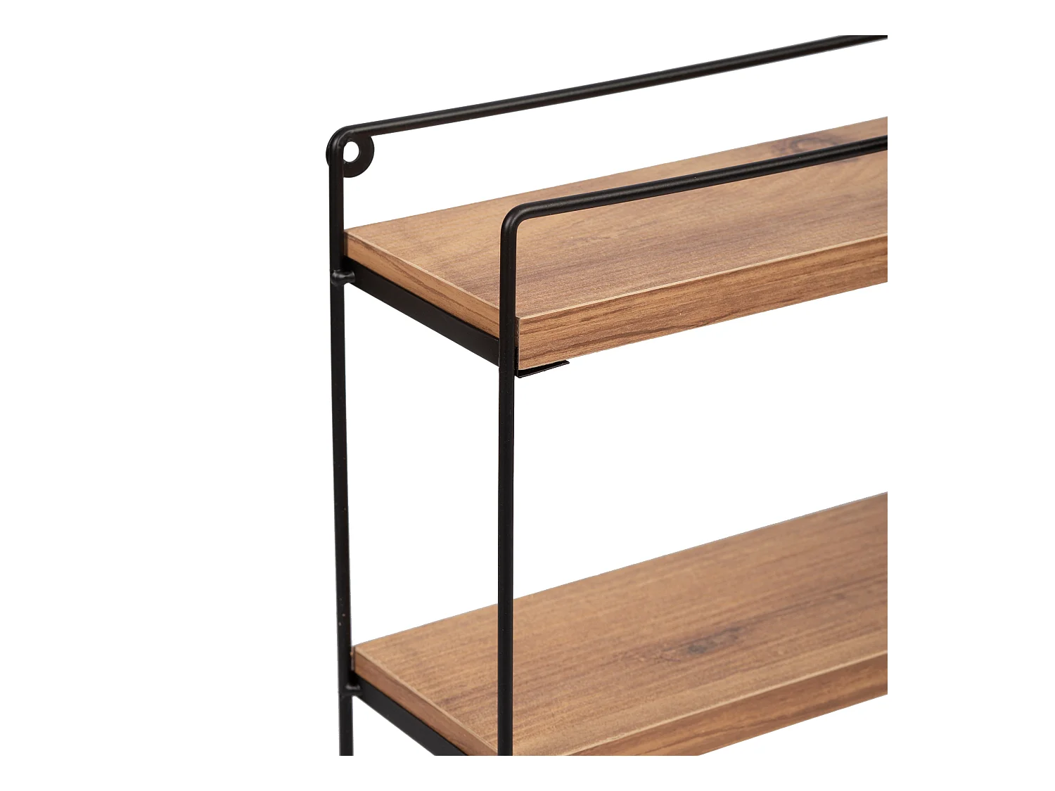 Étagère murale Skovbo à 3 niveaux 43 x 37,5 x 11 cm noir effet bois [en.casa]