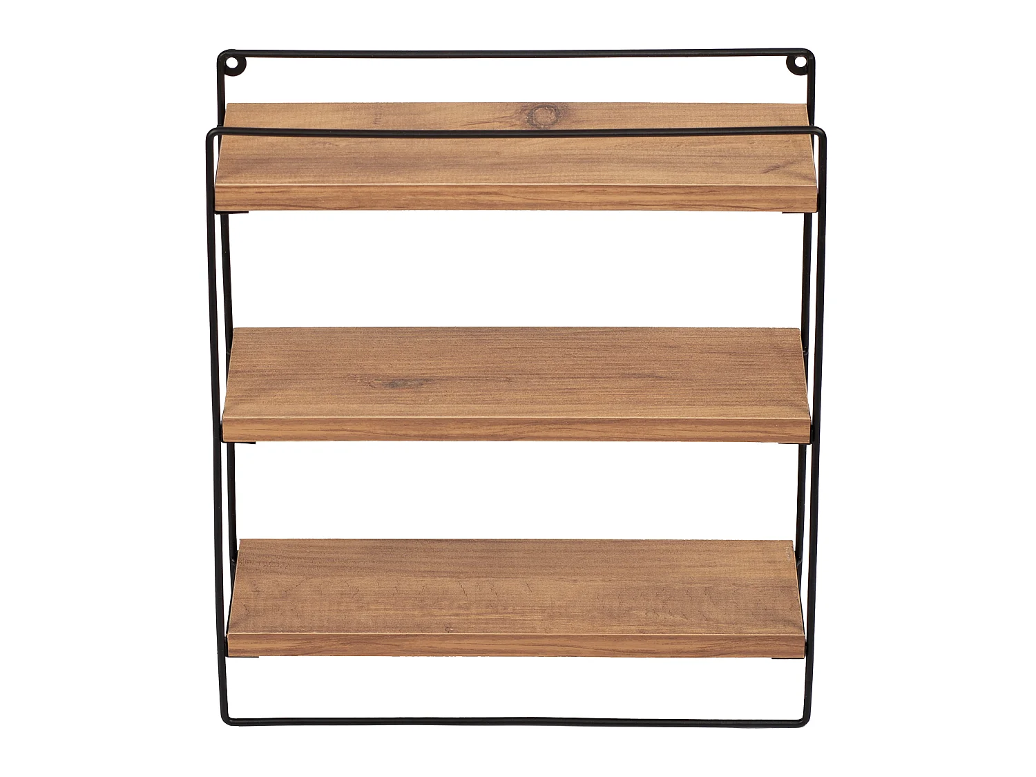 Étagère murale Skovbo à 3 niveaux 43 x 37,5 x 11 cm noir effet bois [en.casa]