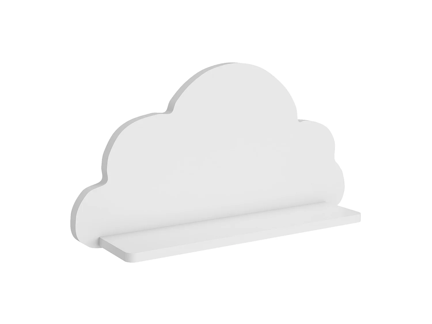 Étagère murale Skanderborg pour chambre d’enfant 25 x 45 x 10,8 cm forme nuage [en.casa]