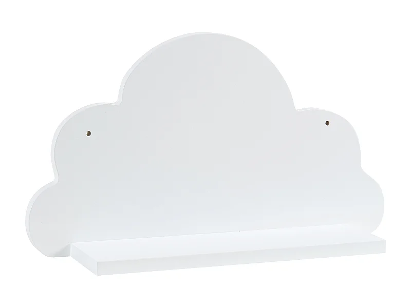 Étagère murale Skanderborg pour chambre d’enfant 25 x 45 x 10,8 cm forme nuage [en.casa]