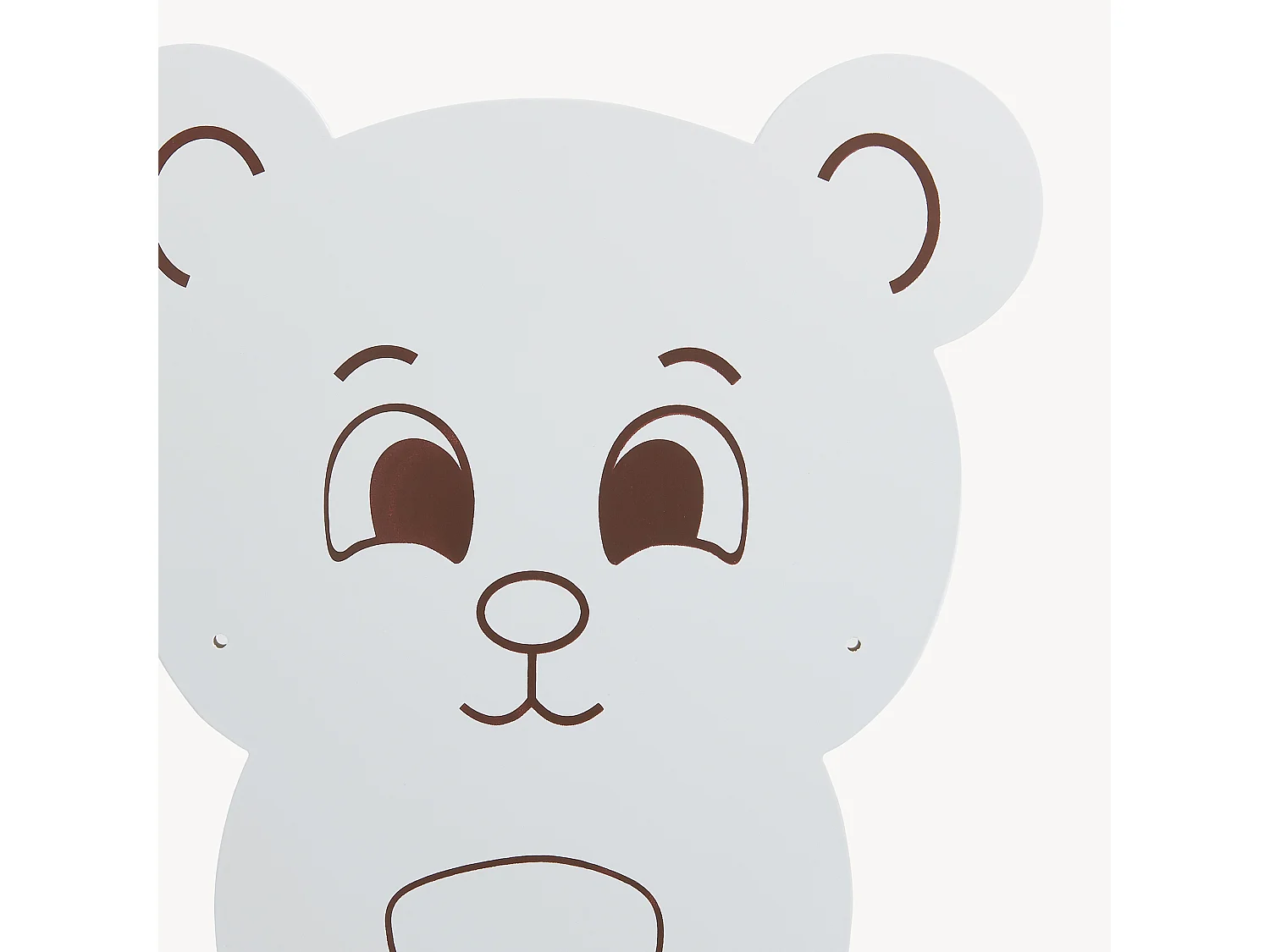 Étagère murale Korsør pour enfant forme ours 50 x 46 x 11 blanc [en.casa]