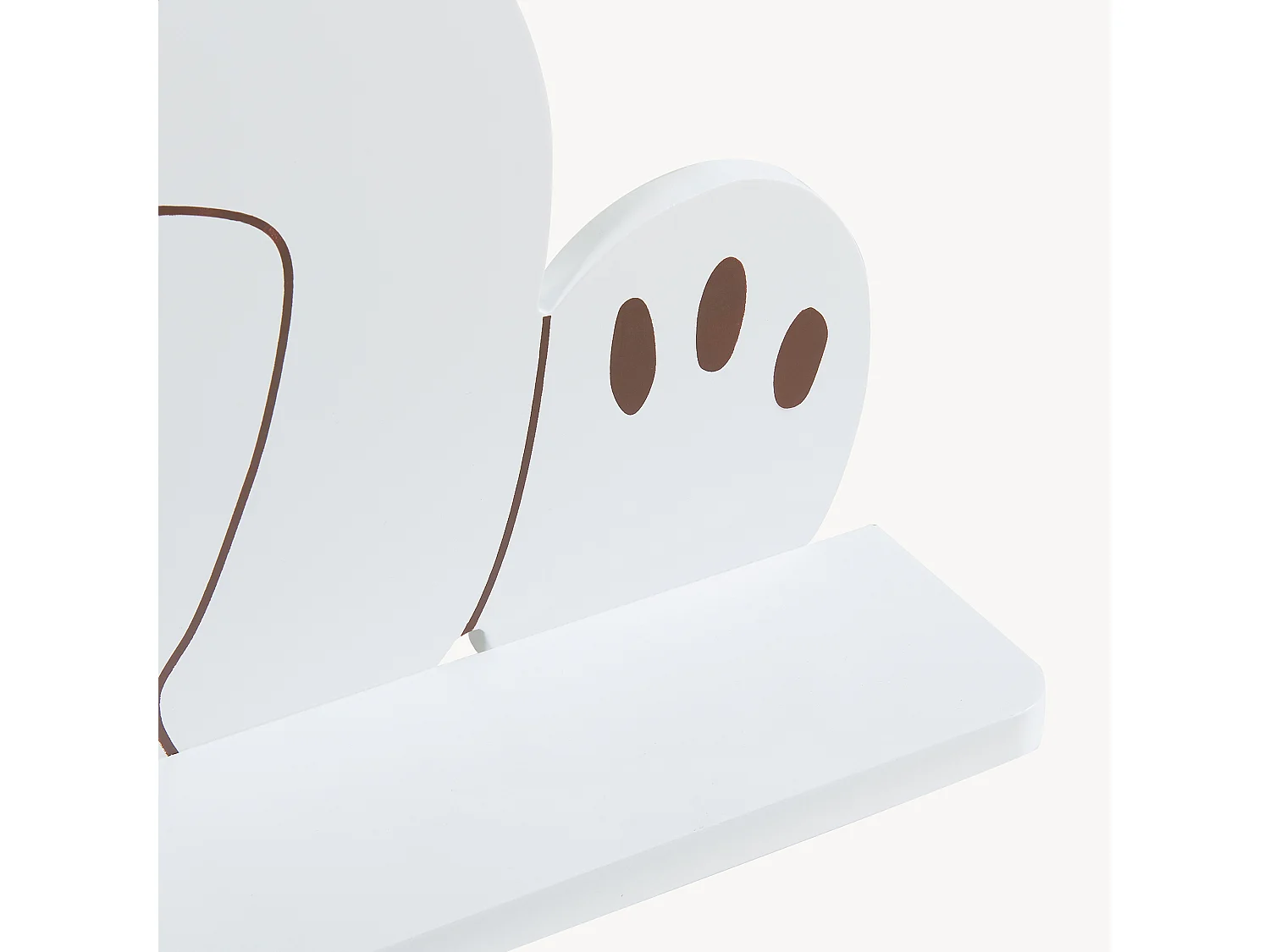 Étagère murale Korsør pour enfant forme ours 50 x 46 x 11 blanc [en.casa]