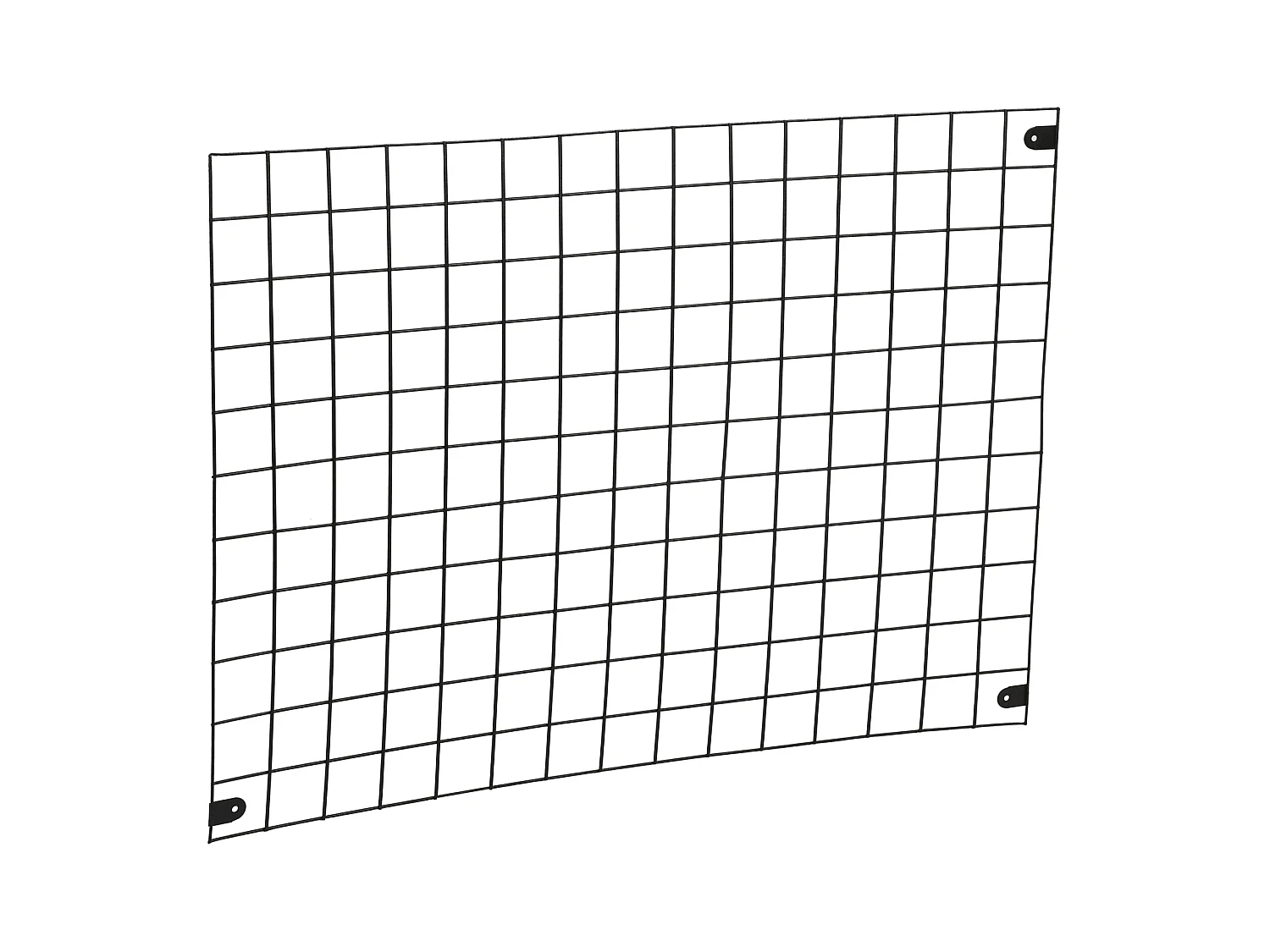 Panneau de grille Sæby mural 75 x 55 cm noir [en.casa]