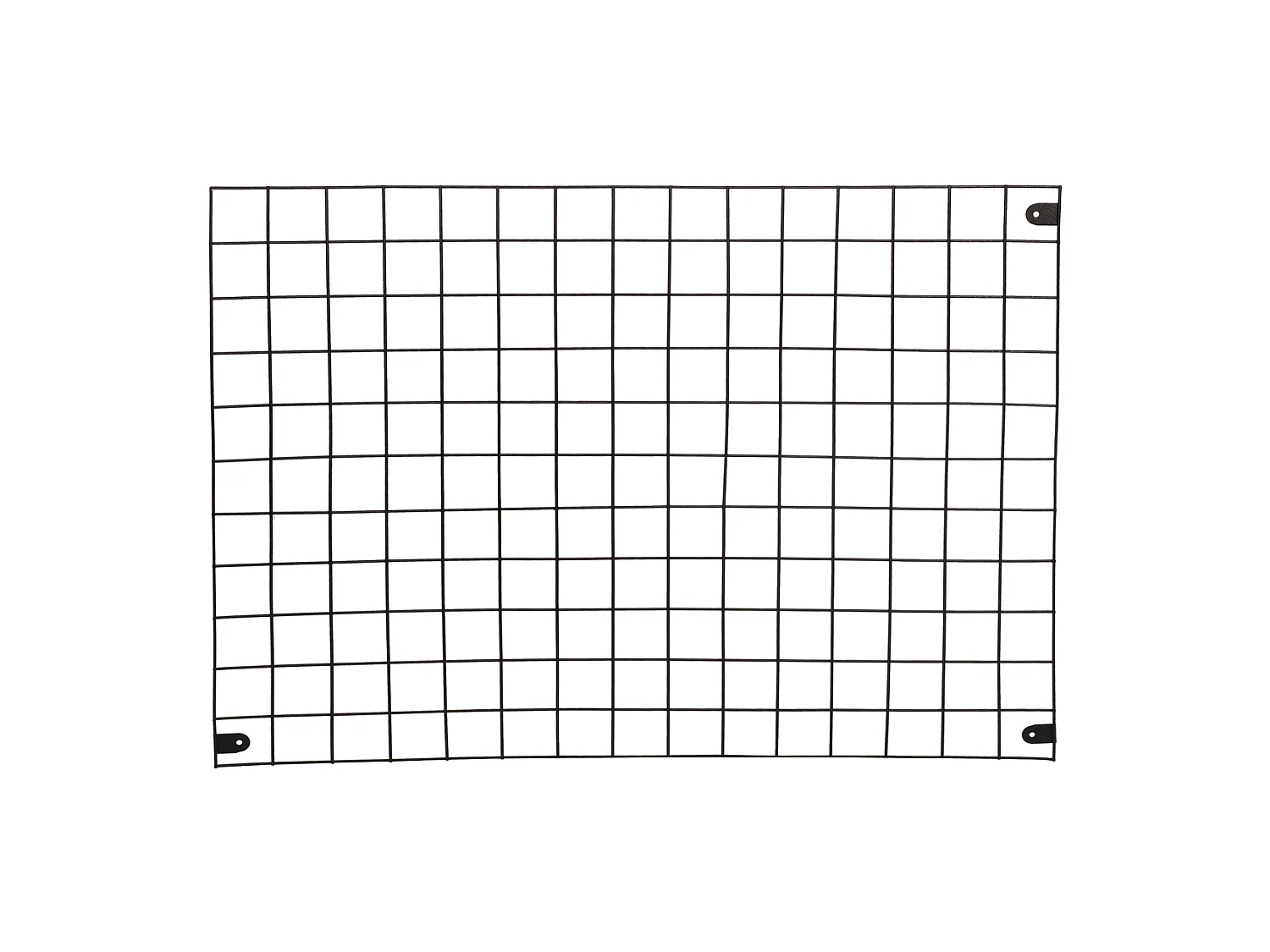 Panneau de grille Sæby mural 75 x 55 cm noir [en.casa]