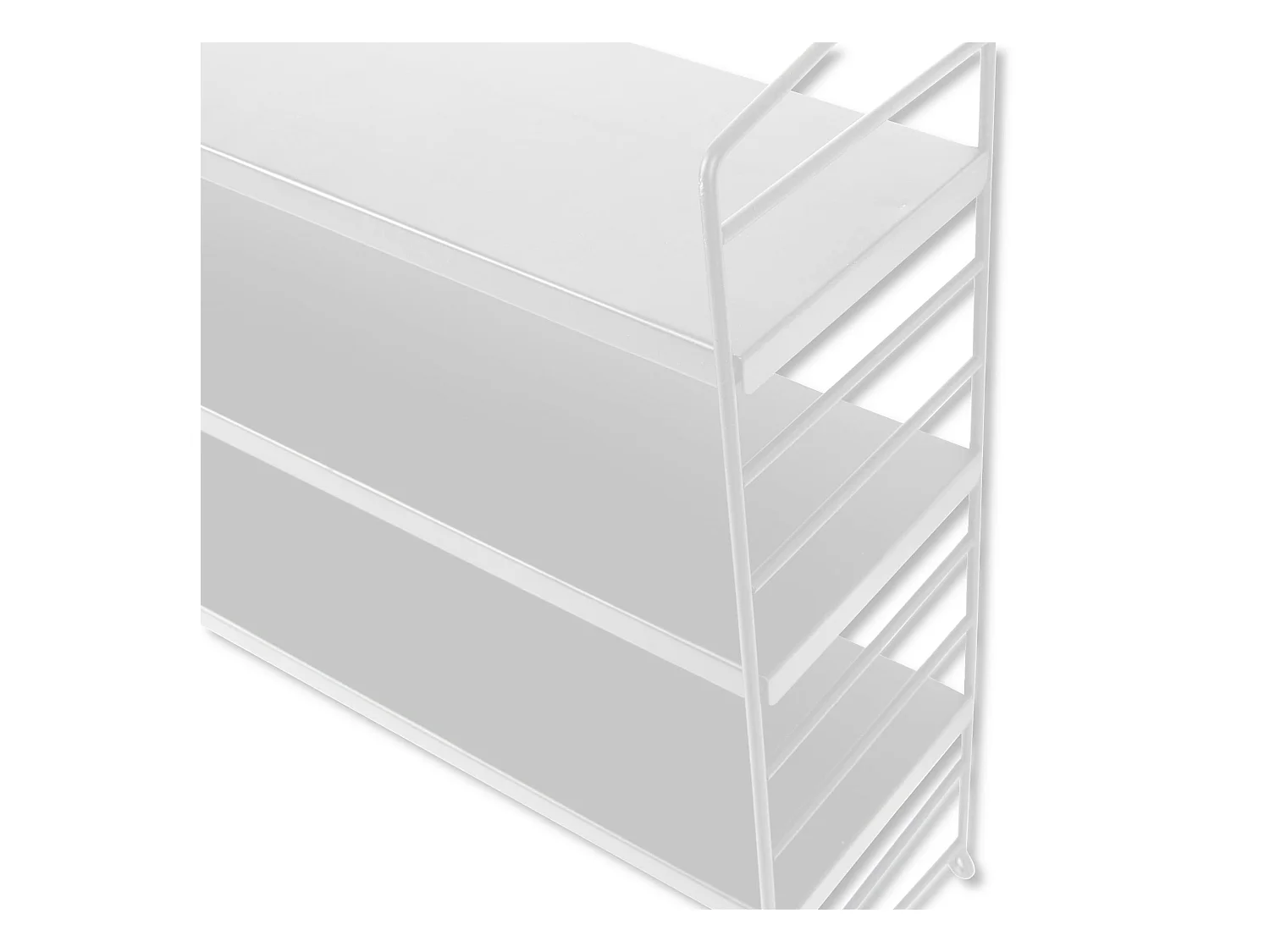 Étagère murale Strängnäs à 3 niveaux 50 x 60 x 15 cm Blanc [en.casa]