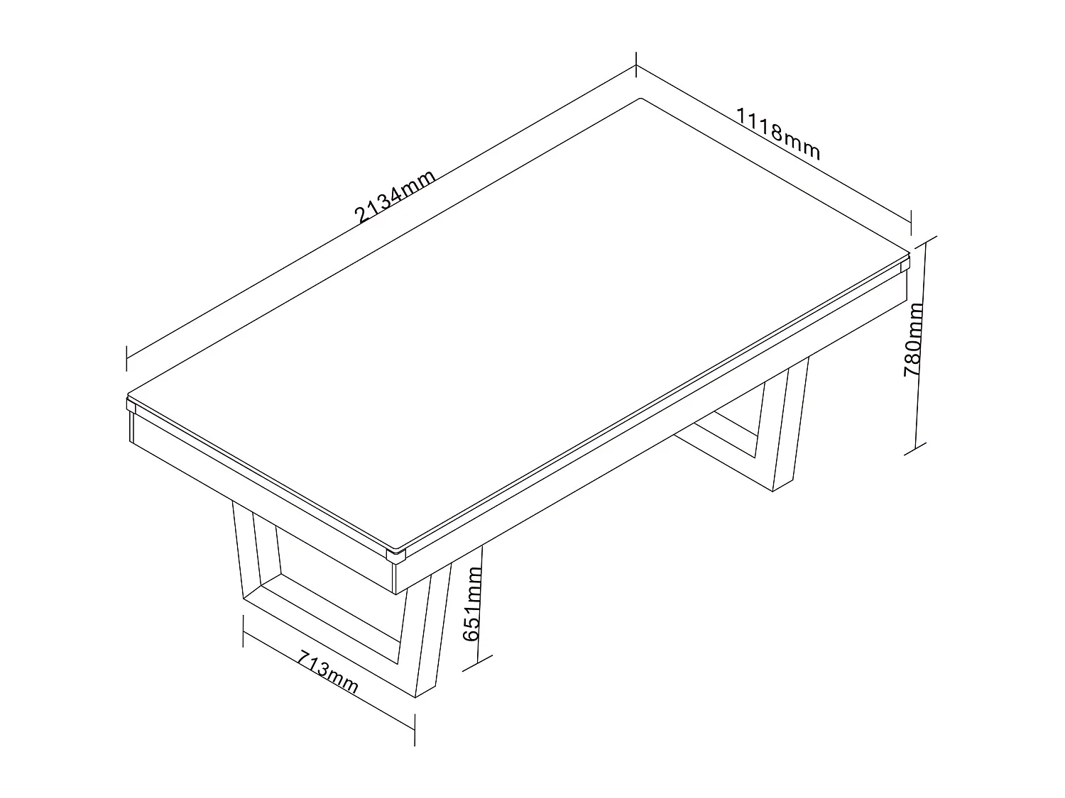 Table transformable - Billard & Ping-pong - Coloris naturel clair et noir - L213,4 x P111,8 x H78,5 cm - MELIAN