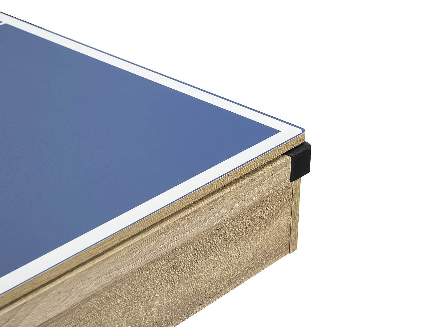 Transformeerbare tafel - Biljart & pingpong - Licht naturelkleurig en zwart - L213,4 x B111,8 x H78,5 cm - MELIAN